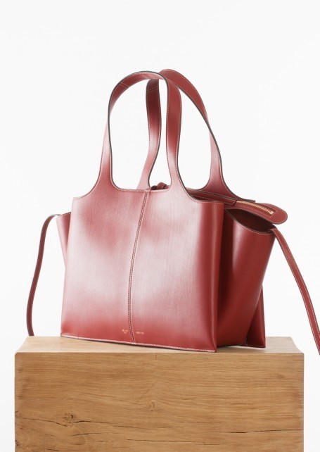 2017最新作 セリーヌコピー Tri-foldトライフォールド バッグ Red medium